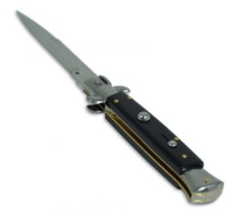 9" Frank Beltrame Black Stiletto Automatic Knife Bayo