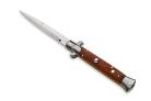 Frank Beltrame Knives 9" Italian Stiletto Automatic Bayonet Knife Red Heart Wood