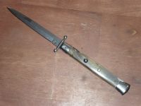 Frank Beltrame Swinguard Automatic Knife Honey Horn Bayonet