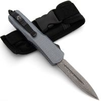 Free Runner Damascus D/A OTF Automatic Knife Dagger