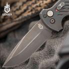 Gerber 06 Automatic Knife G-10 Black Drop Point