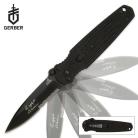 Gerber Applegate Fairbairn Black Mini Assisted Opening Knife G10 Black Serrated