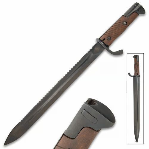 German M98 05 Butcher Sawback Bayonet