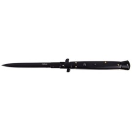 Giant Godfather Black Automatic Knife (5" Black Blade)