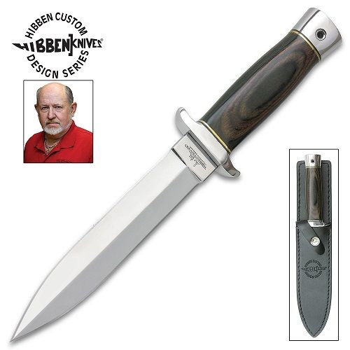 Gil Hibben Boot Knife Pakkawood Satin Dagger