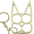 Gold Cat Knuckle Keychain Self Defense Weapon