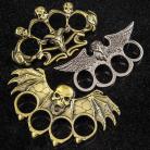 Gothic Eagle Brass Knuckles Metal Paperweight