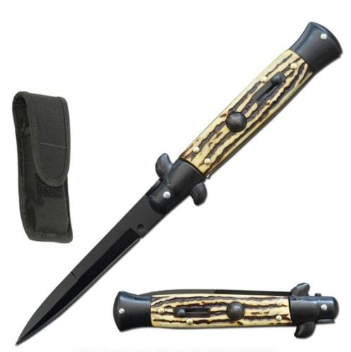 Great Price Black Stag Milano Stiletto Automatic Knife (8.75" Overall)