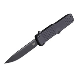 Hogue HK Hadron Black D/A OTF Automatic Black Drop Point