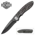 Harley Davidson Tec X TK B Black Stonewashed Pocket Knife