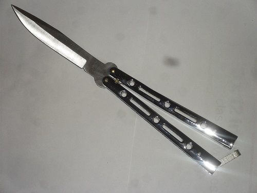 10" Chrome Heavy Duty Butterfly Knife