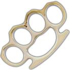Heavy Duty Brass Knuckles Gold Paperweight