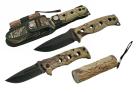 Hunters Triple Camo Combo Combat Knife Set