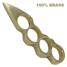 Karambit Style Brass Knuckles Paperweight