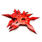 Khoga Ninja Set of 3 Sure Stick Five Point Shuriken Throwing Stars Red