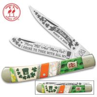 Kissing Crane 2020 St. Patrick’s Day Trapper Folding Pocket Knife