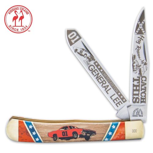 Kissing Crane General Lee Folding Trapper Knife