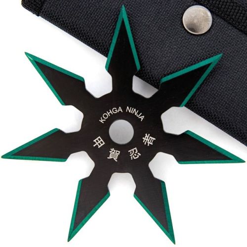 Kohga Black Green 7 Point Star