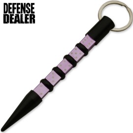 Kubotan Purple Dice Self Defense Black Keychain