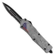 Lady Liberty D/A OTF Automatic Knife Dagger Serrated