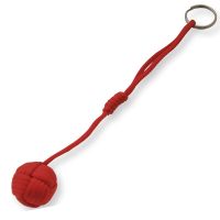 Monkey Fist Large Self Defense Keychain Red