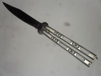 Light Duty Balisong Silver Butterfly Knife