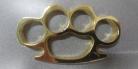 Light Weight Knuckle Duster Brass Knuckles Paperweight Gold