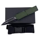 Lightning Model 2 Army Green D/A OTF Automatic Knife Two Tone Dagger