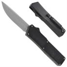 Lightning Black D/A OTF Automatic Knife Silver Blade Defects