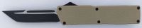 Lightning Desert Tan OTF Automatic Knife Tanto