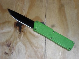 Lightning Green D/A OTF Automatic Knife Black Drop Point