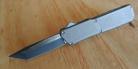 Lightning Grey D/A OTF Automatic Knife Two Tone Tanto