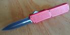 Lightning Red D/A OTF Automatic Knife Two Tone Dagger