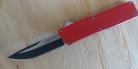 Lightning Red D/A OTF Automatic Knife Two Tone Drop Point