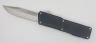 Lightning Supreme Black D/A OTF Automatic Knife Clip Point Satin Plain