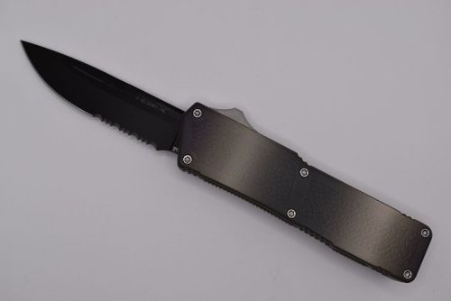 Lightning Supreme Camo D/A OTF Automatic Knife Drop Point Black Serrated