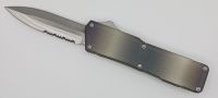 Lightning Supreme Camouflage D/A OTF Automatic Knife Dagger Point Satin Serrated