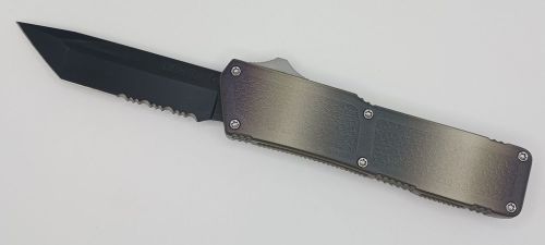 Lightning Supreme Camouflage D/A OTF Automatic Knife Tanto Point Black Serrated