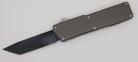 Lightning Supreme Dark Gray D/A OTF Automatic Knife Tanto Black