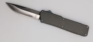 Lightning Supreme Gray D/A OTF Automatic Knife Drop Point Satin Plain