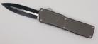 Lightning Supreme Gun Metal Gray D/A OTF Automatic Knife Dagger Two Tone