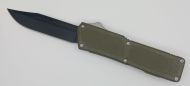 Lightning Supreme OD Green D/A OTF Automatic Knife Clip Point Black Plain