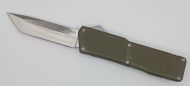 Lightning Supreme OD Green D/A OTF Automatic Knife Tanto Point Satin Plain