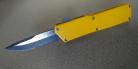 Lightning Yellow D/A OTF Automatic Knife Two Tone Drop Serrated