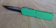 Lightning Zombie Green D/A OTF Automatic Knife Black 2 Tone