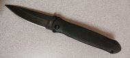 Linder Dual Action Automatic Knife Black Drop Point