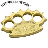 Live Free or Die Free Robbie Dalton Global Heavy Knuckle Paperweight
