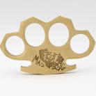 Mad Dog 100% Real Pure Brass Knuckles Buckle Paperweight