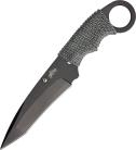 Master Cutlery 7" Black Cord Wrapped Neck Knife Tanto