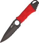 Master Cutlery 7" Red Neck Knife Black Serrated